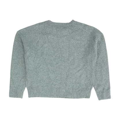 Gray Graphic Pullover Sweater