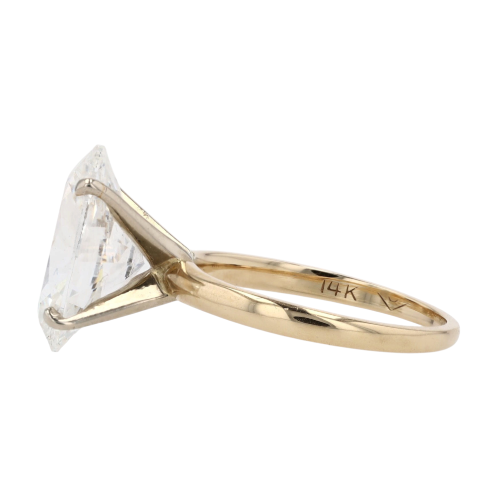 4 ctw 14K Yellow Gold Lab Grown Diamond Engagement Ring – Image 2