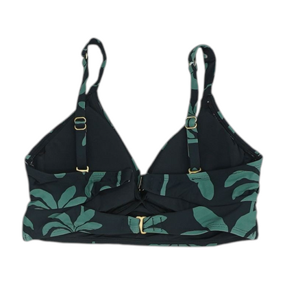Green Graphic Swim Top