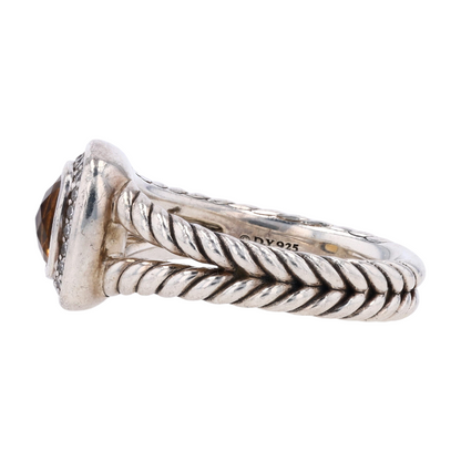 1/6 ctw Sterling Silver Citrine Fashion Ring