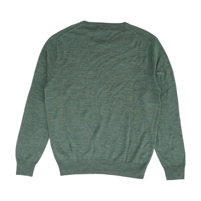 Green Solid Pullover Sweater