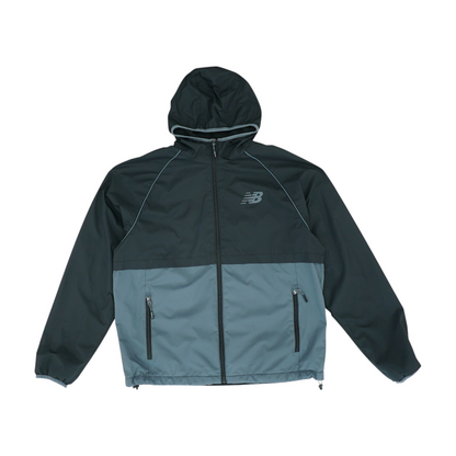 Black Color Block Rain Jacket