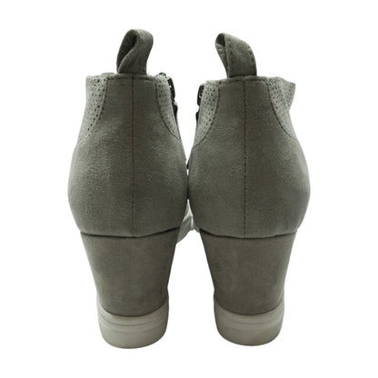 Gray Wedge Heels