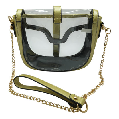 Gold Transparent Stadium Bag