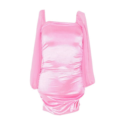 Pink Solid Dress