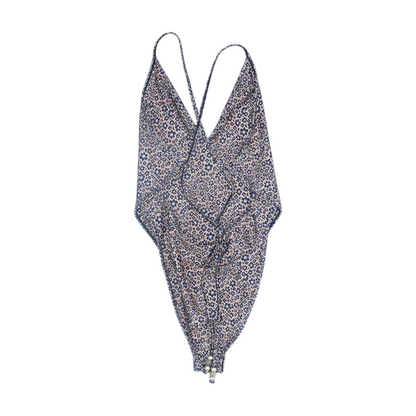 Tan Floral One-Piece