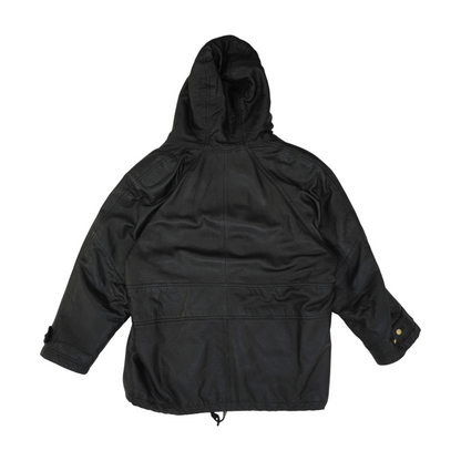 Black Solid Leather