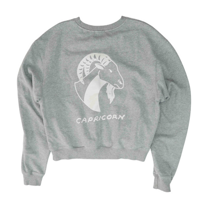 Gray Solid Sweatshirt Pullover