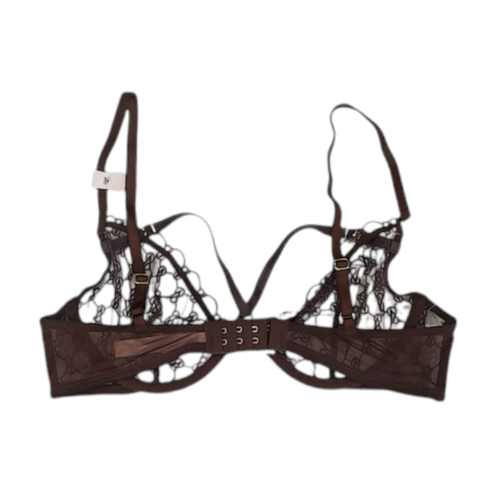 Burgundy Print Bra