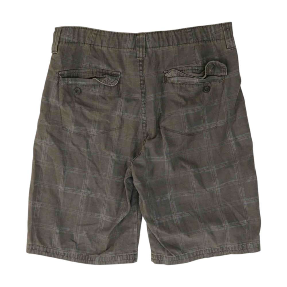 Gray Plaid Chino / Khaki Shorts