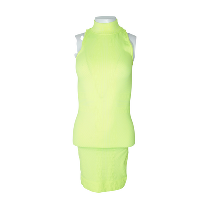 Neon Yellow Mini Dress