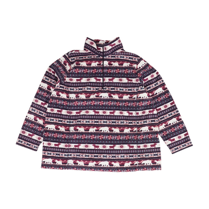 Purple Plus Graphic Fleece Pullover