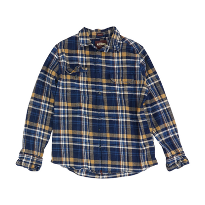 Blue Plaid Flannel Button Down