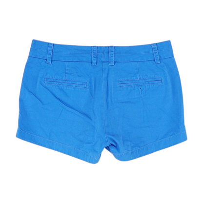 Blue Solid Chino Shorts