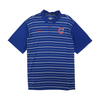 Blue Striped Short Sleeve Polo