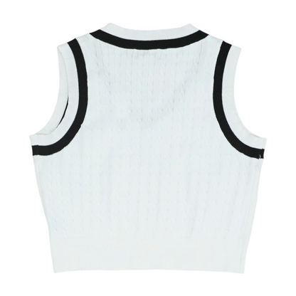 White Vest Sweater