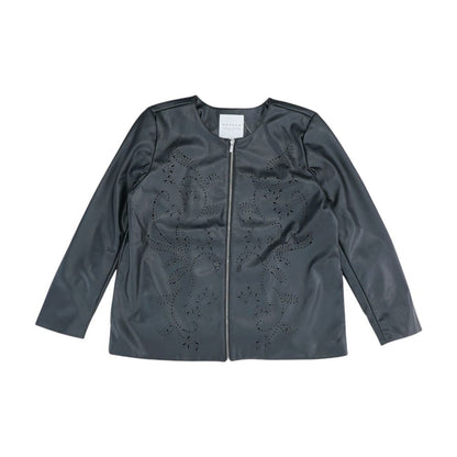 Black Faux Leather Jacket