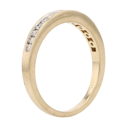 1/6 ctw 14K Yellow Gold Diamond Band Ring