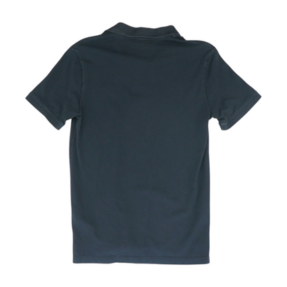 Black Solid Short Sleeve Polo
