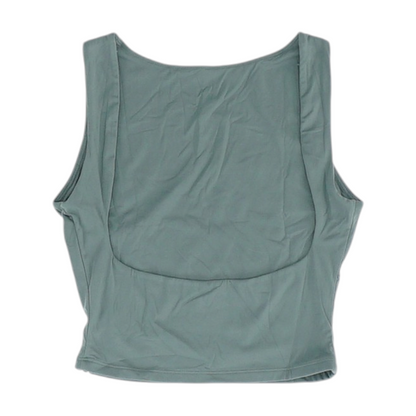 Gray Cropped Blouse