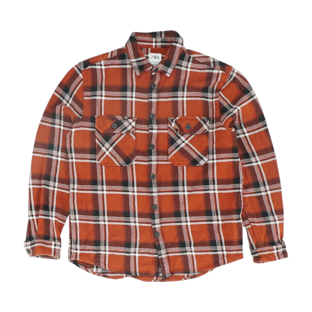 Red Plaid Flannel Button Down