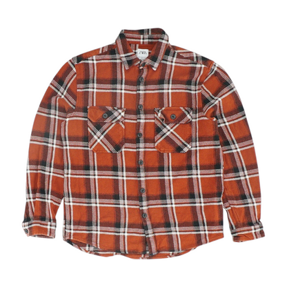 Red Plaid Flannel Button Down