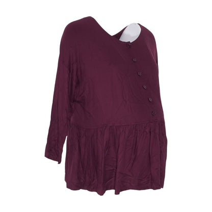 Burgundy Maternity Blouse
