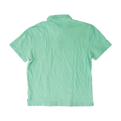 Green Solid Short Sleeve Polo