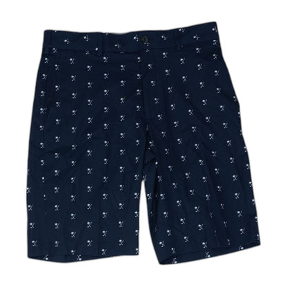 Navy Graphic Chino Shorts