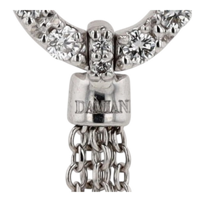 9/10 ctw 18K White Gold Diamond Pendant Necklace