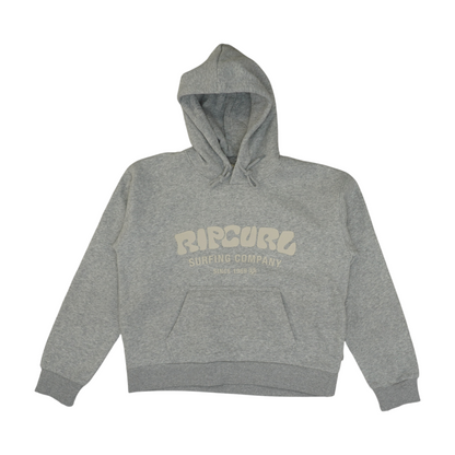 Gray Solid Hoodie Pullover