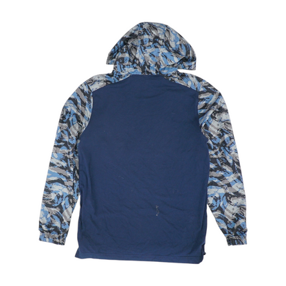 Blue Camo 1/4 Zip Pullover
