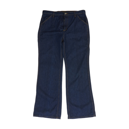 Navy Wide Leg Jeans