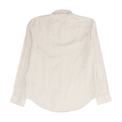 Pink Solid Long Sleeve Button Down