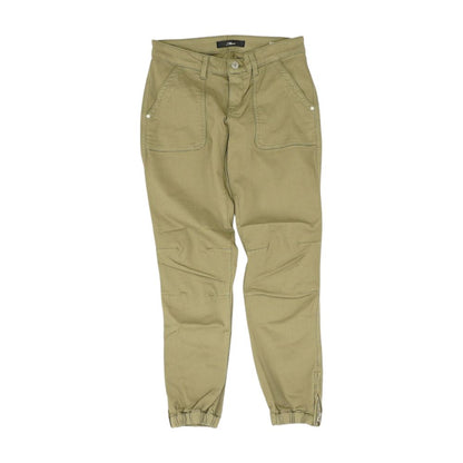 Olive Solid Capri Pants