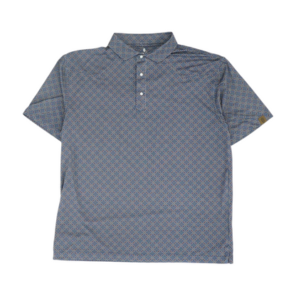 Blue Print Short Sleeve Polo