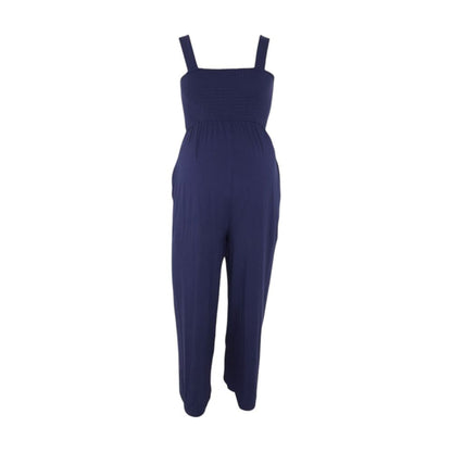 Navy Maternity Jumpsuit