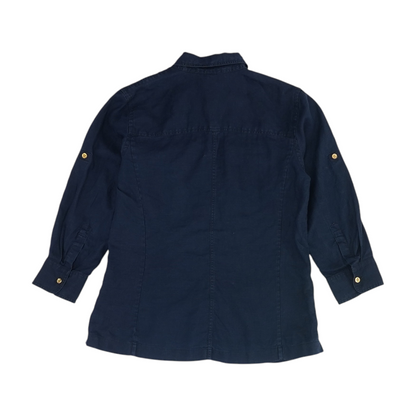 Navy Button Down