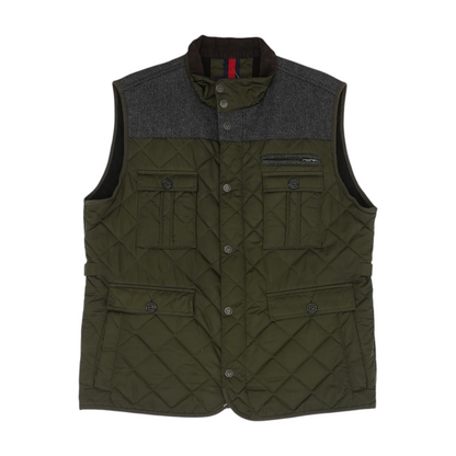 Green Color Block Vest