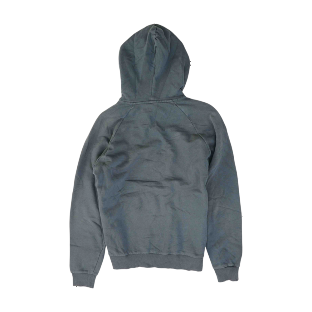Gray Solid Hoodie Pullover