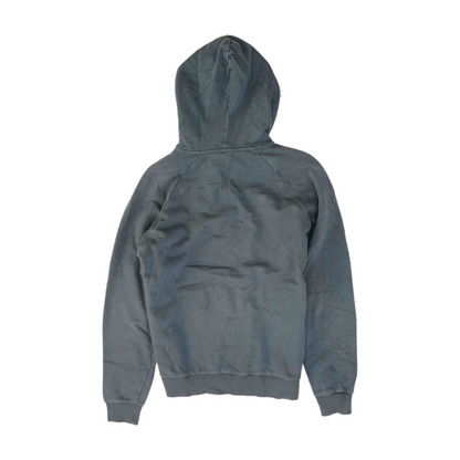 Gray Solid Hoodie Pullover