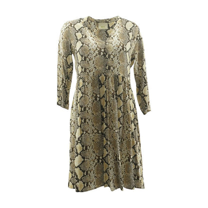 White Animal Print Mini Dress