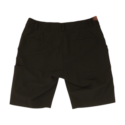 Black Solid Chino Shorts