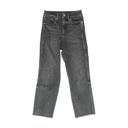 Black High Rise Straight Leg Jeans