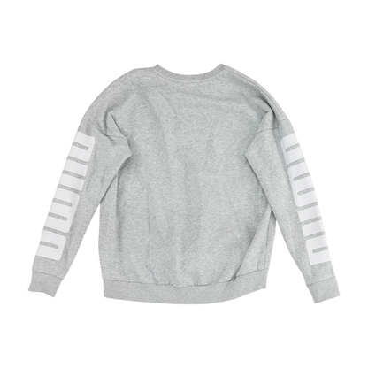 Gray Solid Sweatshirt Pullover