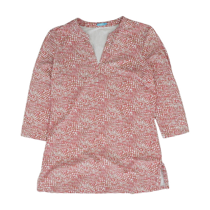Red Abstract Blouse