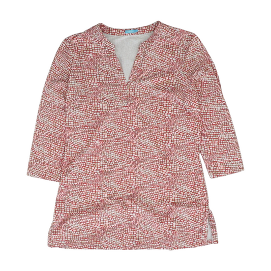 Red Abstract Blouse