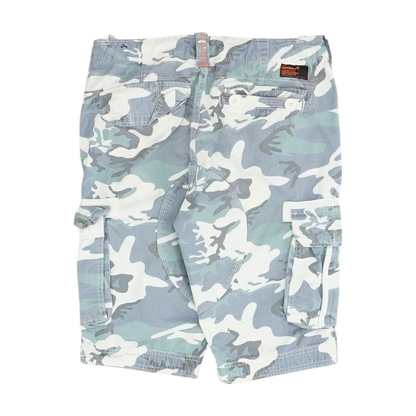 Gray Camo 5-Pocket Shorts