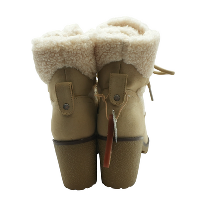 Beige Winter Boots