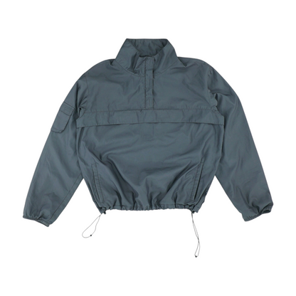 Gray Solid 1/4 Zip Pullover